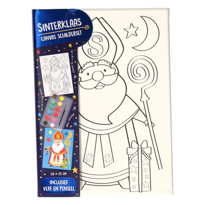 Canvas Sinterklaas Painting Set