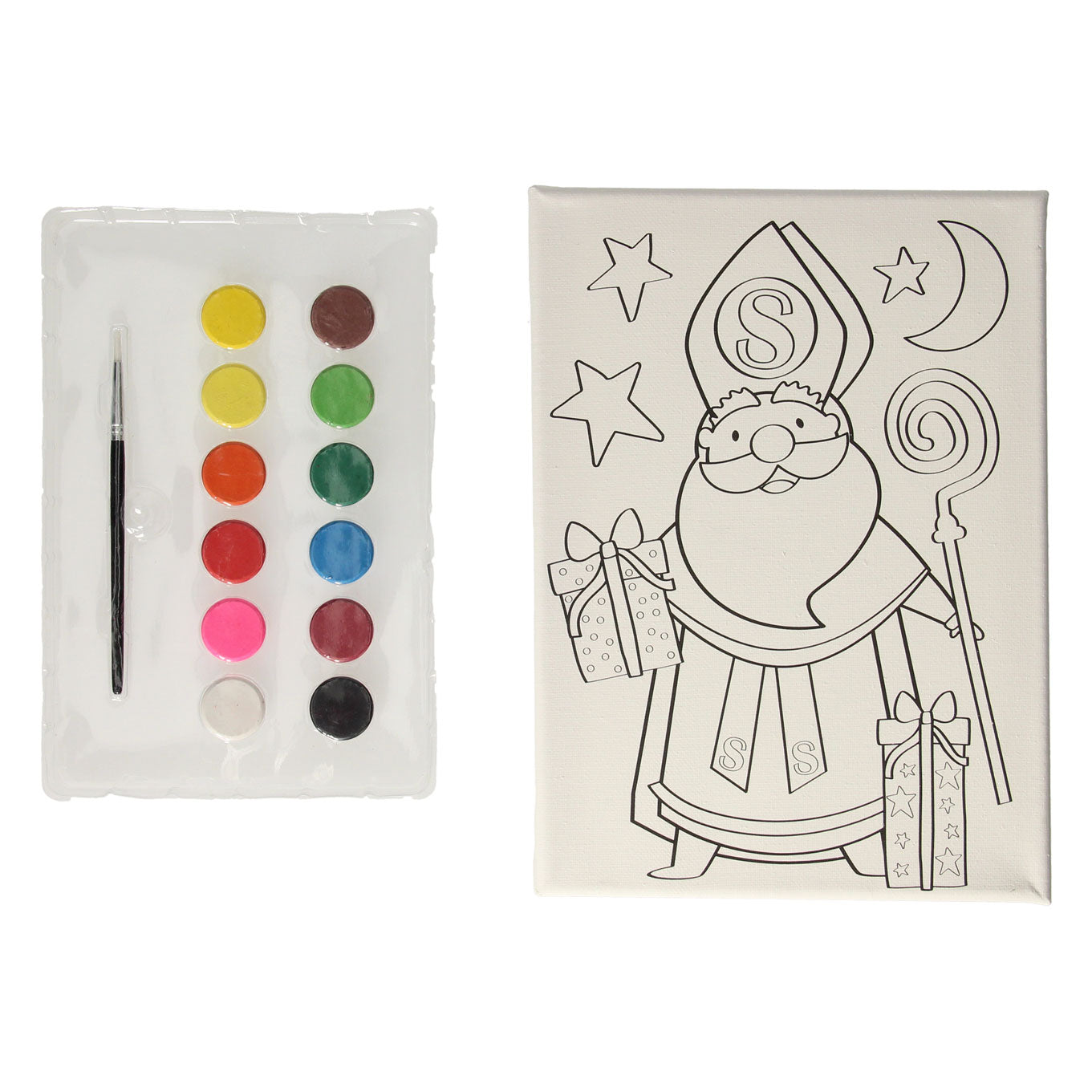 Set di pittura di tela sinterklaas