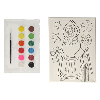 Canvas Sinterklaas Painting Set
