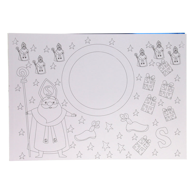 Placemats Colorbook Sinterklaas, 12st.
