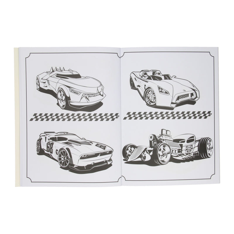 Super Color Kleurboek Hot Wheels met Potloden