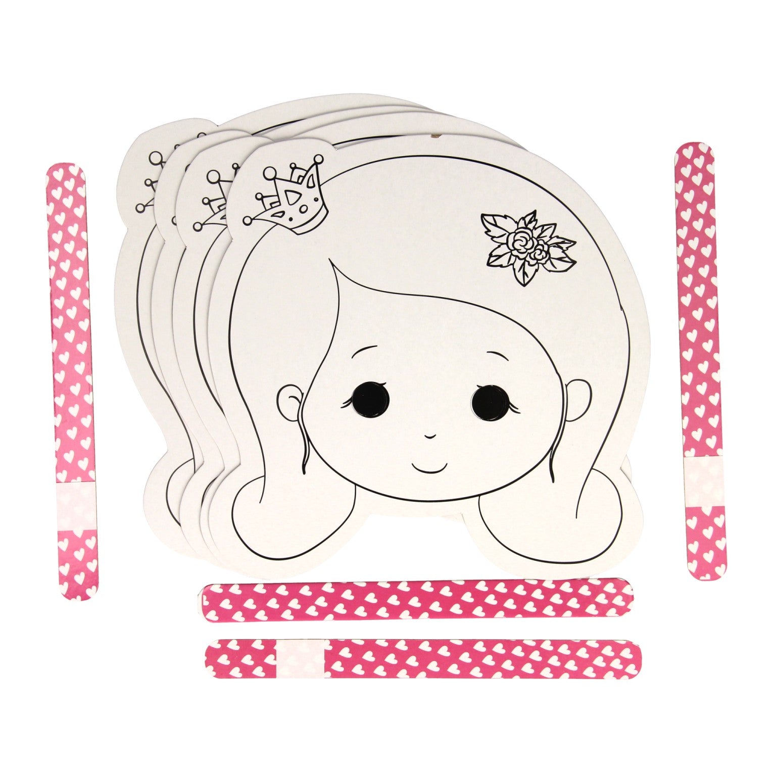 Colora e crea le tue maschere - Princess, 4st.