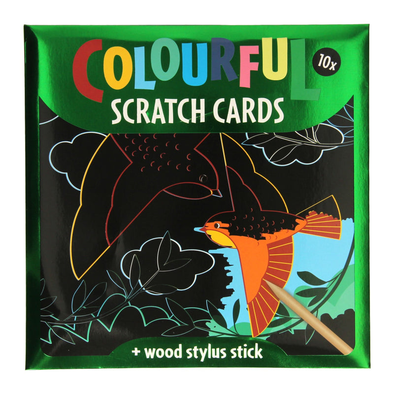 Scratch Cards - uccelli e farfalle, 10 fogli