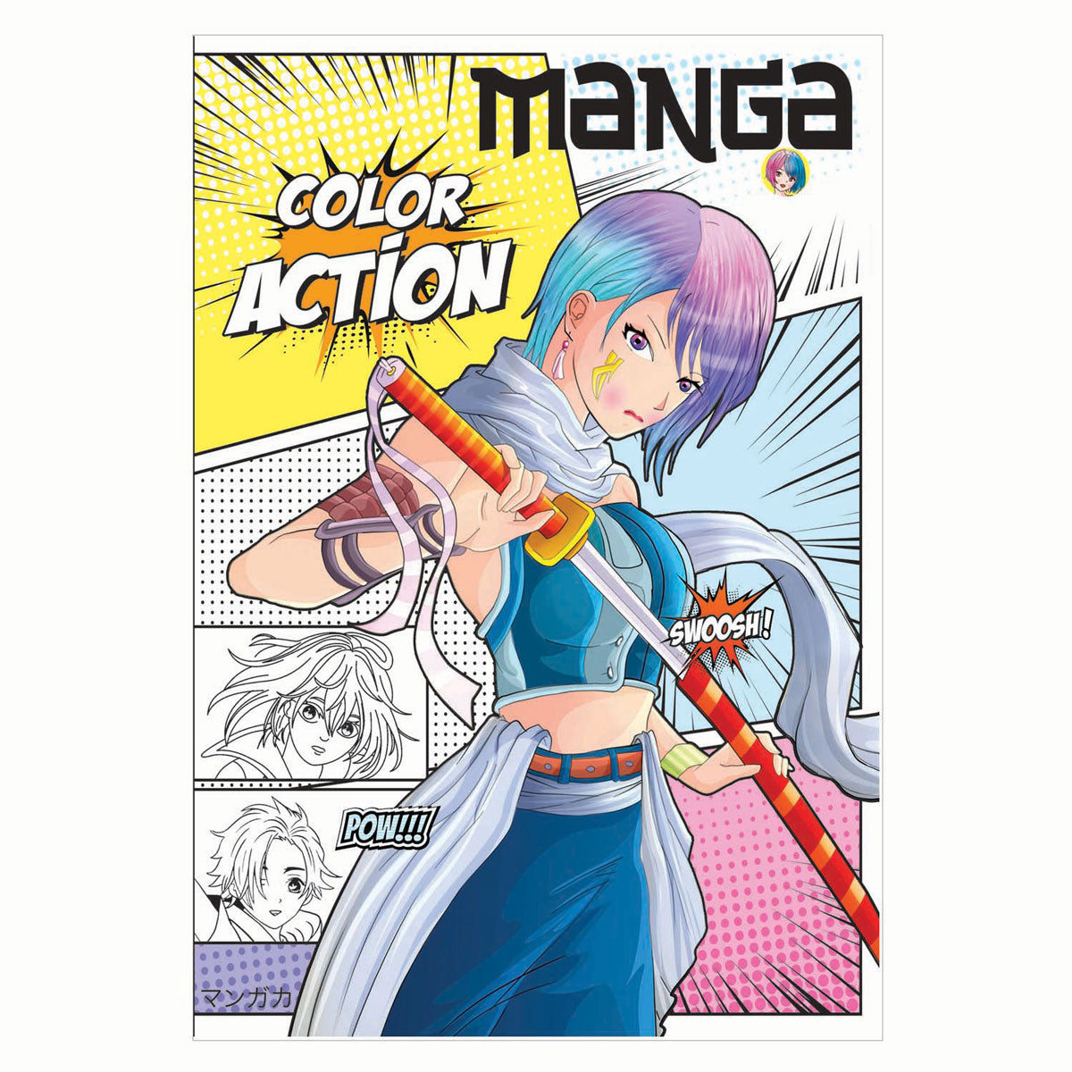 Speciali libri Libro da colorare d'azione a colori manga Netherlands BV