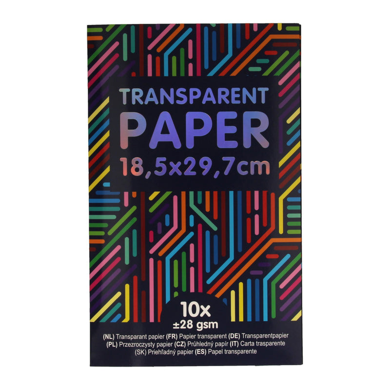 Wins holland transparant papier gekleurd, 10st.