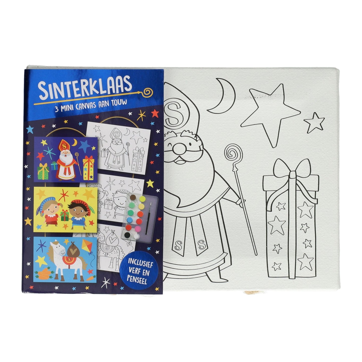 Gana el collage de lienzo Holanda sinterklaas Pinting Set, 3st.