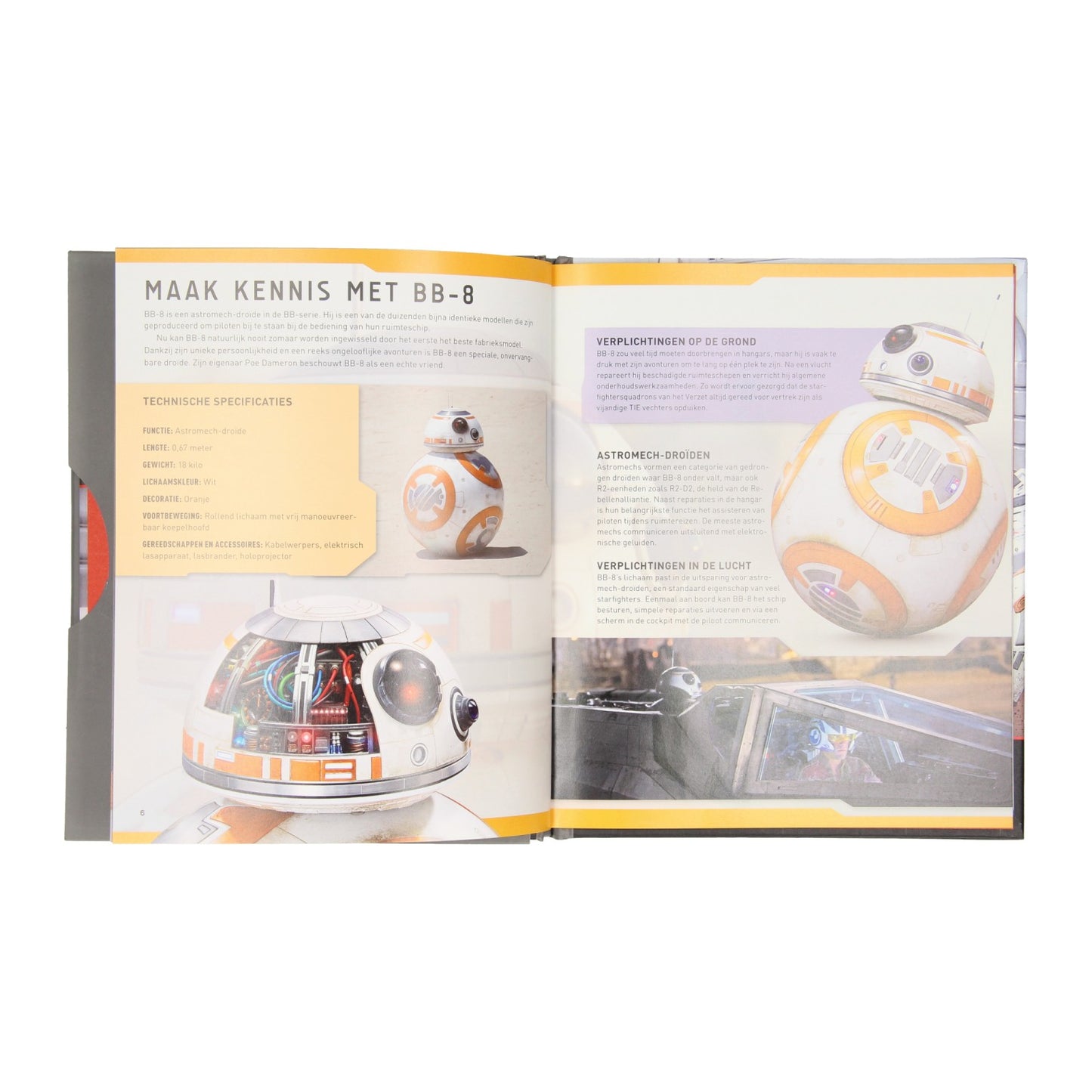 Star Wars BB-8 Deluxe Book con modelo de construcción de madera