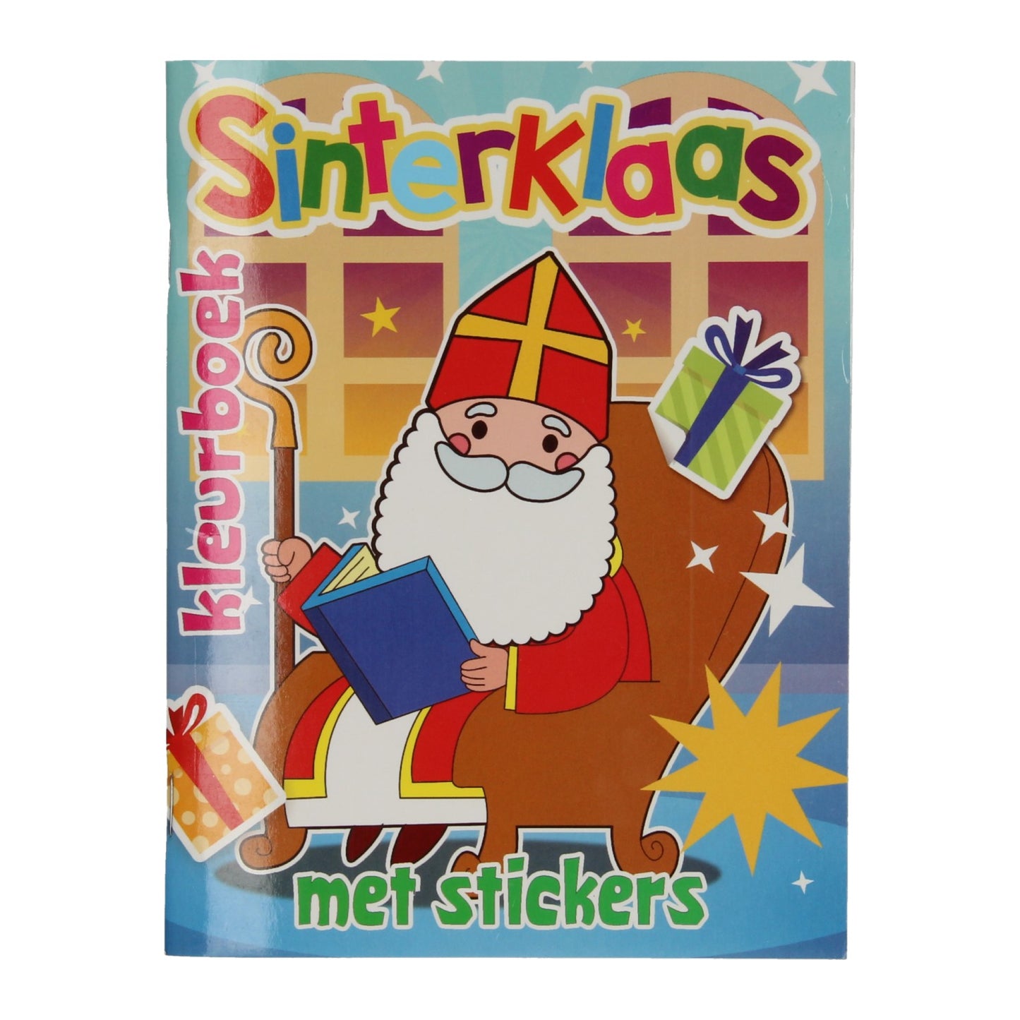 Prenota speciali Paesi Bassi, ad esempio il libro da colorare di Sinterklaas con adesivi