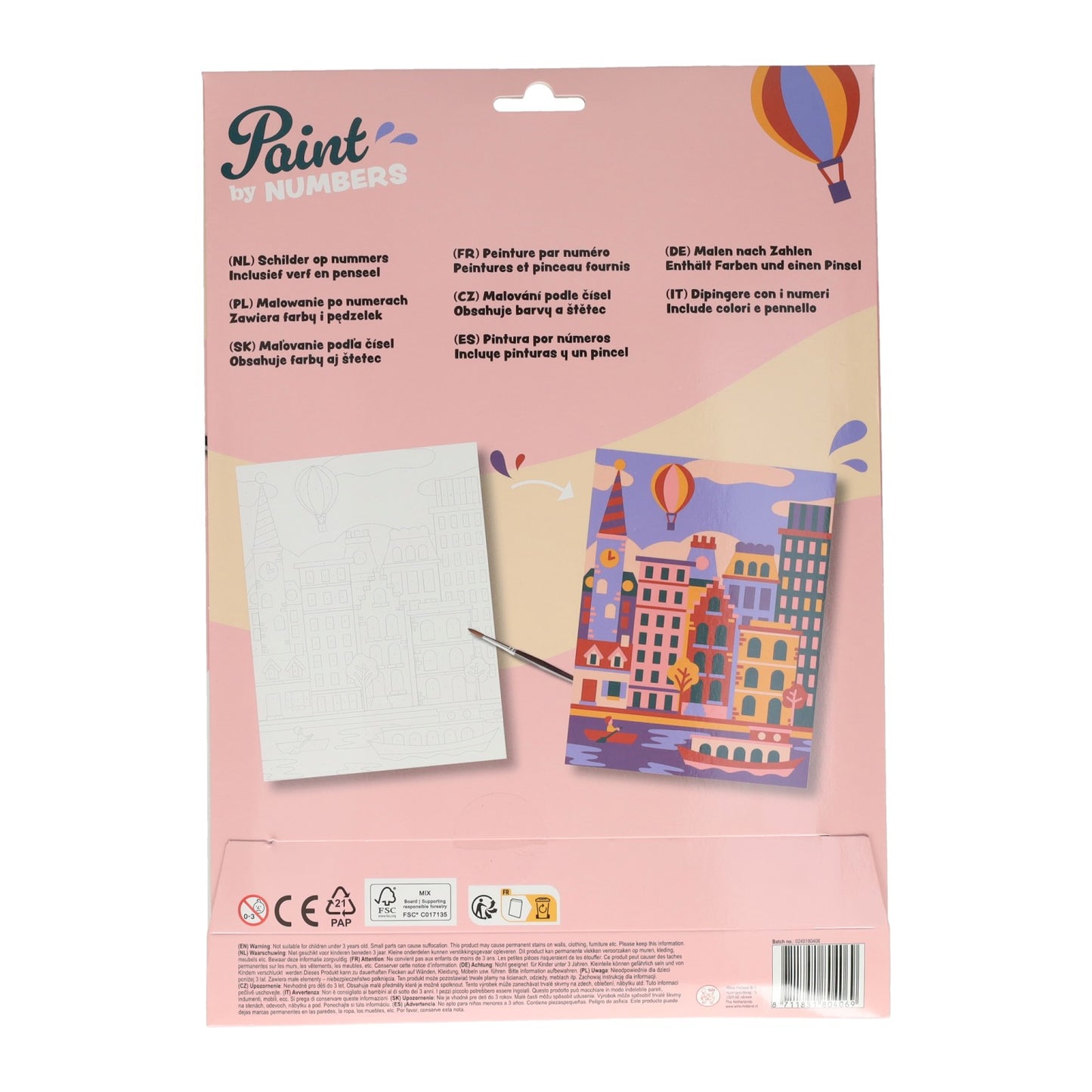 Vince il set di colori per dipingere l'Olanda in base ai numeri