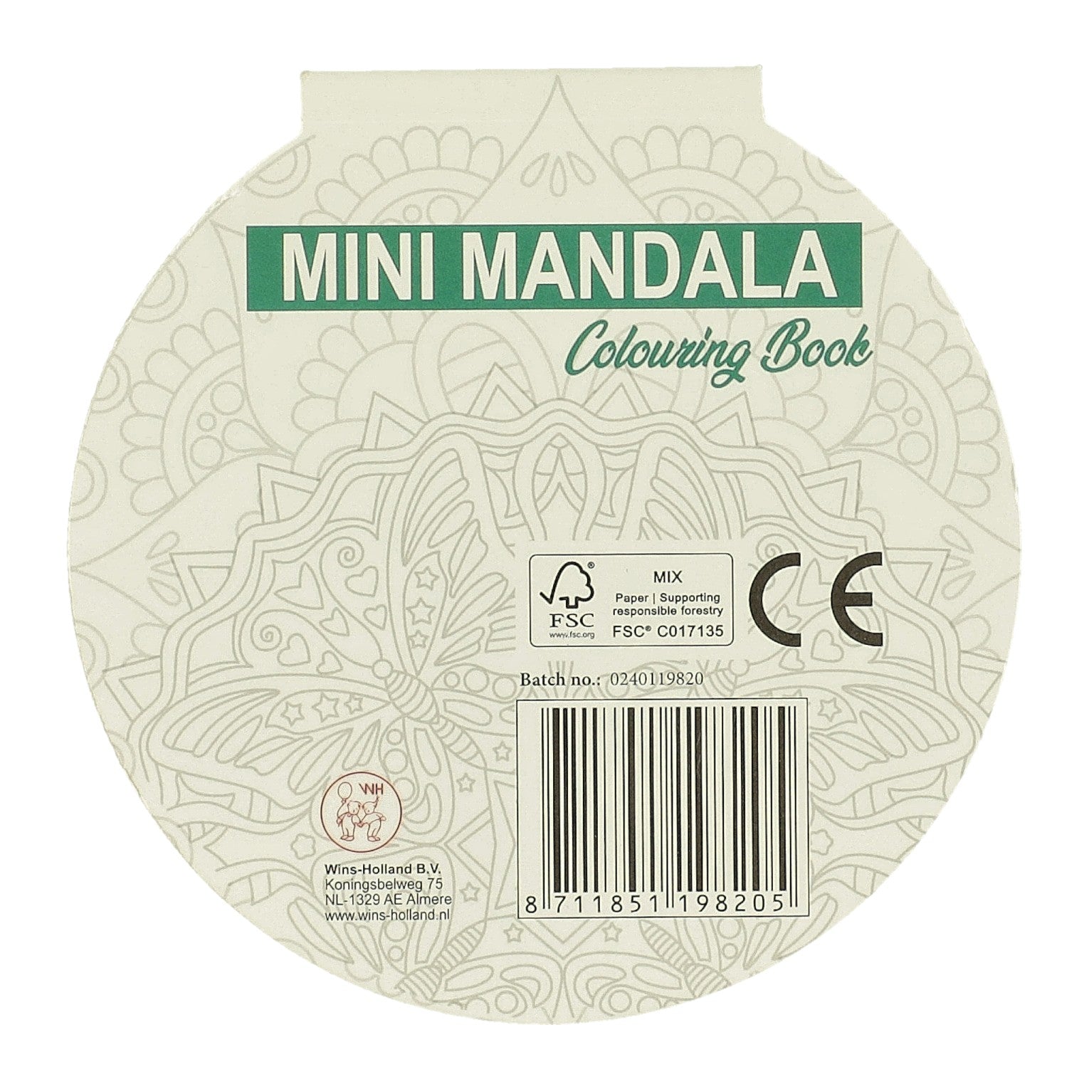 Vince il round del libro da colorare Mini Mandala dell'Olanda