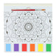 Vince l'Olanda blocco da colorare per acquerello per adulti - mandala - incluso pennello e 6 colori di acquerello