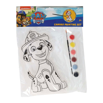 Wins holland canvas painting paw patrol - marshall - including brush and 6 colors of paint