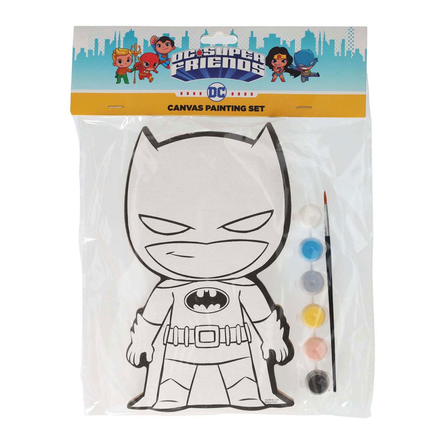 Vince il dipinto su tela Holland DC Comics - Batman - incluso pennello e 6 colori di pittura