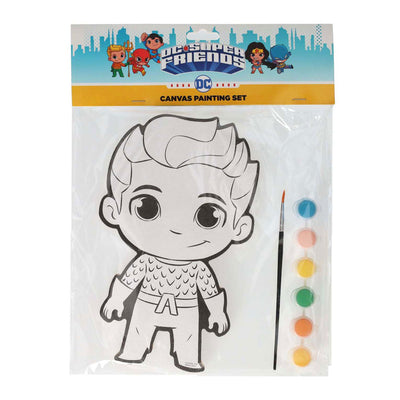 Wins Holland cuadro sobre lienzo DC Comics - Aquaman - incluye pincel y 6 colores de pintura