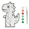 Wins holland canvas schilderen - dino - incl penseel en 6 kleuren verf