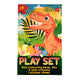 Juego de golosinas Wins Holland - libro para colorear, crayones y hoja de pegatinas - dinosaurio