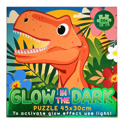 Wins Holland puzzle dinosauro che si illumina al buio - 50 pezzi.