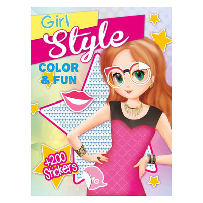 Prenota speciali Paesi Bassi BV color divertente libro da colorare per ragazze con 200 adesivi