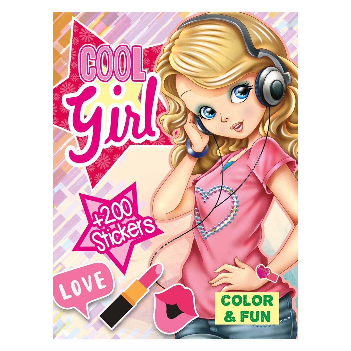 Prenota speciali Paesi Bassi BV color divertente libro da colorare per ragazze con 200 adesivi