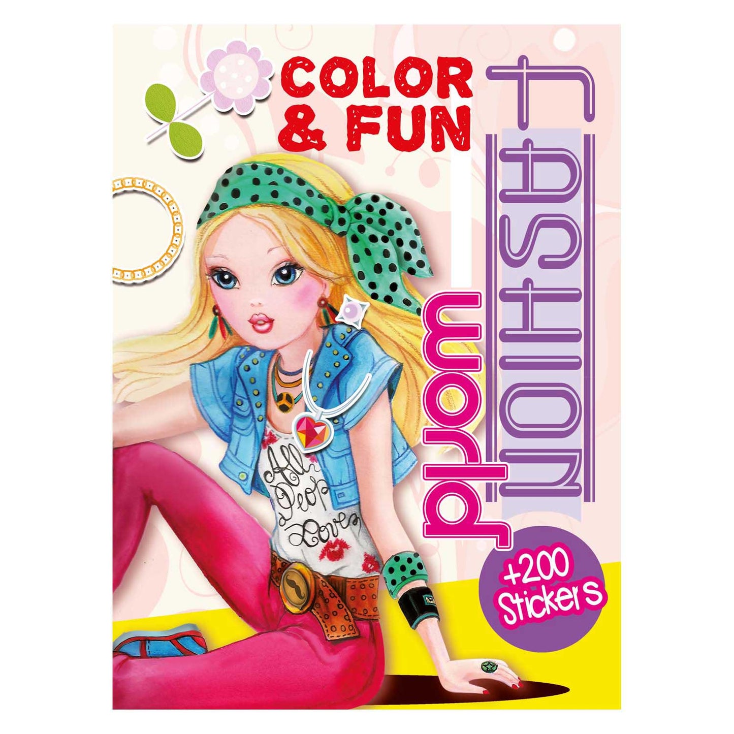 Prenota speciali Paesi Bassi BV color divertente libro da colorare per ragazze con 200 adesivi
