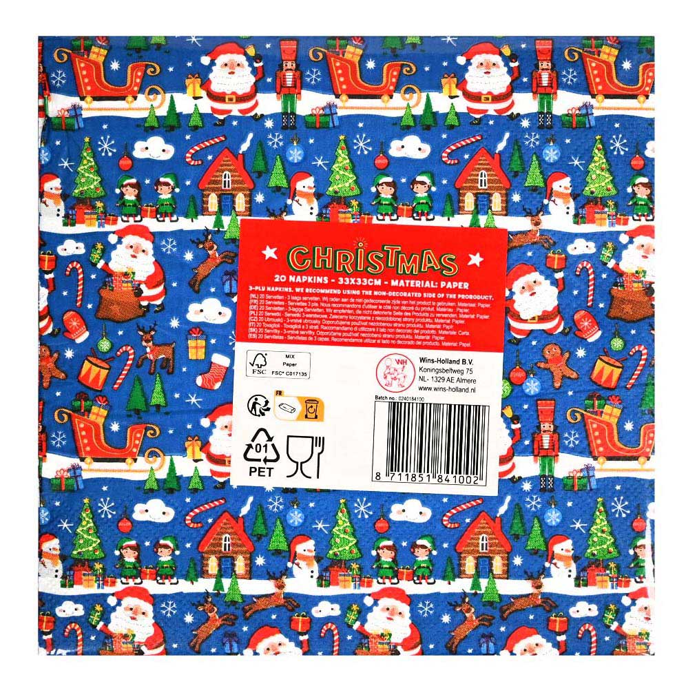 Servilletas navideñas Wins Holland - 20 uds.