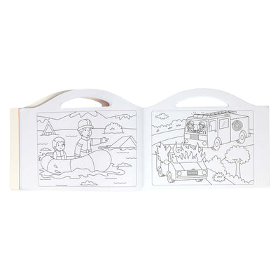 Vince l'Olanda il mio libro da colorare i vigili del fuoco - con adesivi e 96 pagine da colorare
