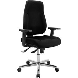 Silla de oficina signum realspace negra ajustable