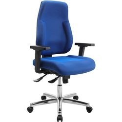 Silla de oficina signum realspace azul ajustable