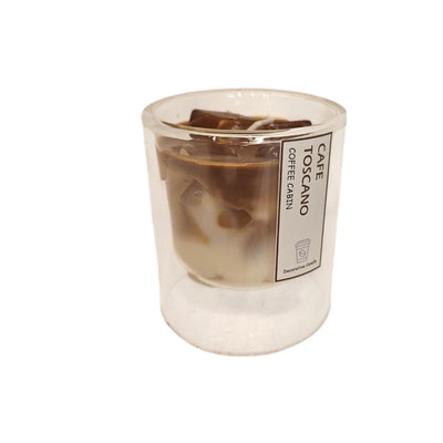 Vela perfumada atmósfera mansión en cristal cafe toscano 7,4x8,4cm