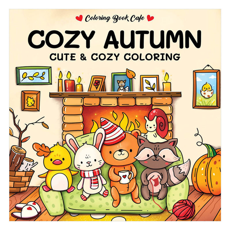Autunno accogliente degli editori Rebo: libro da colorare carino e accogliente
