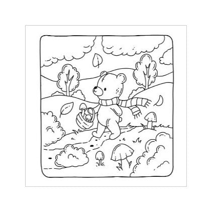 Autunno accogliente degli editori Rebo: libro da colorare carino e accogliente