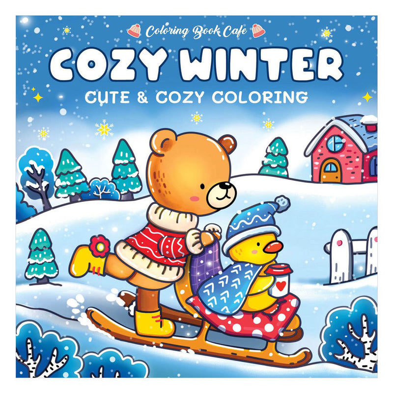 Inverno accogliente degli editori Rebo: libro da colorare carino e accogliente