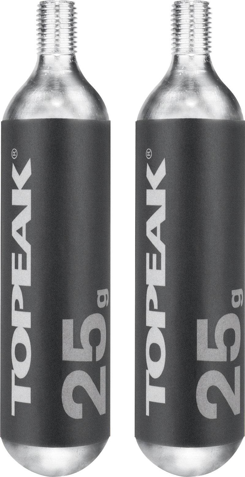 Topeak co2 cartridge 25g threated (2 pieces)
