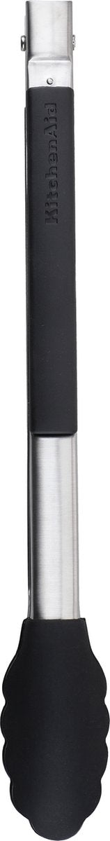 Kitchenaid keukentang, vleestang, 30 cm, siliconen, rvs, zilver, zwart -