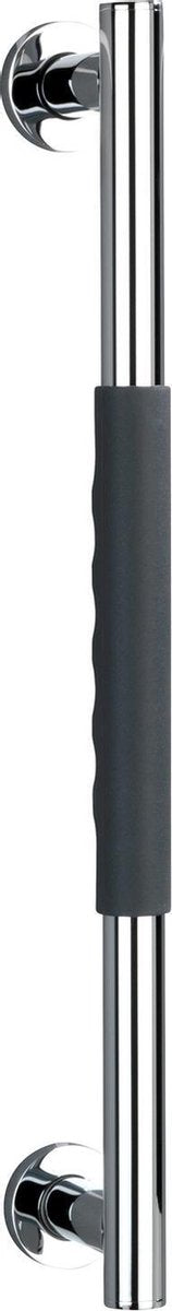 Maniglia da parete Wenko secura 50 cm in acciaio inox con impugnatura soft touch antiscivolo - presa di sicurezza - supporto a parete - presa da bagno - portata max. 120 kg - Testato, ispezionato e certificato TüV