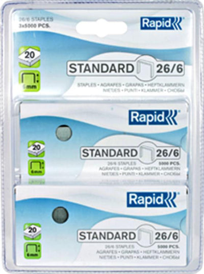 Rapid 1068460 - 26 punti standard da 6 mm 26 punti standard da 6 mm | 1 pz