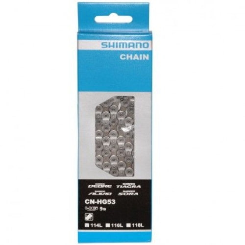 Shimano HG53 Ketting - 9 speed - Zilver - 116 schakels
