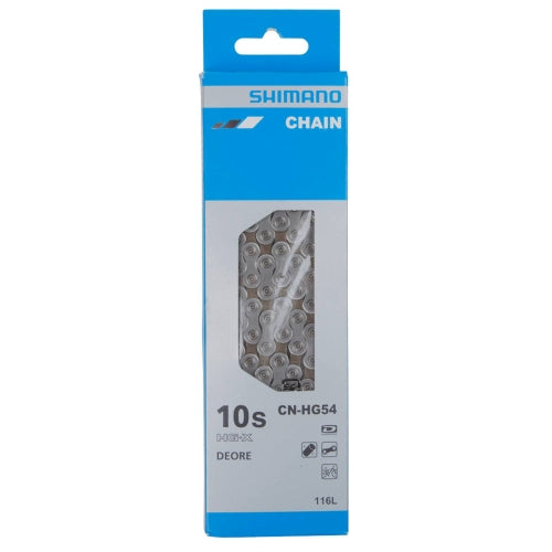Shimano HG54 10 speed Ketting - 10v Mountainbikegroep - Zilver - 116 schakels