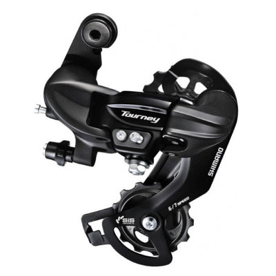 Tourney Ty300 Achter ReTailleur 6 7 velocidades con Hook Negro