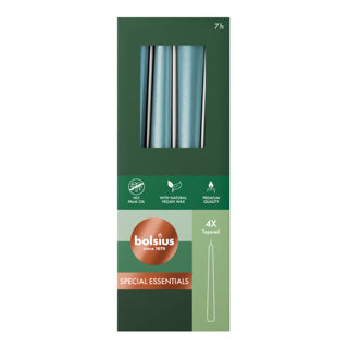 Candele gotiche 245 24 4x blu metallico