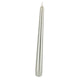 Candele gotiche 245 24 4x argento bianco metallico