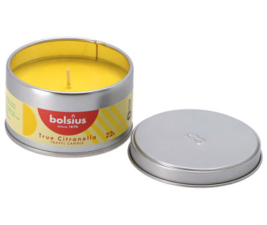 Bolsius outdoor blik true citronella 87 49mm