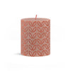 Bolsius Bolsius Silhouette Stub Candle Misty Pink con impresión 8x6.8 cm