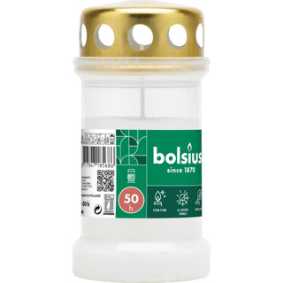 Bolsius commemorative light cream with lid