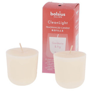 Bolsius Riemiball Clean Light Pack 2 Gardenia Fig
