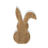 Sin marca liebre madera blanca 25 cm | 2 piezas