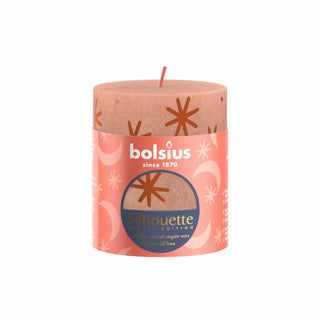Bolsius Stub Candle Rustic 8 x 6,8 cm Creamy Caramel con stampa