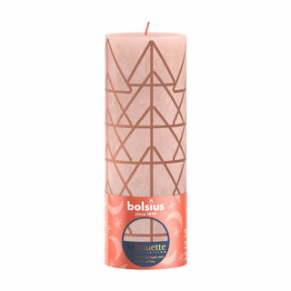 Bolsius Stub Candle Rustic 19 x 6,8 cm Misty Pink