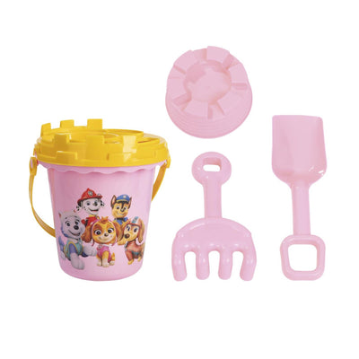 Creative craft group paw patrol beach set in pink bucket - 5 pcs.
