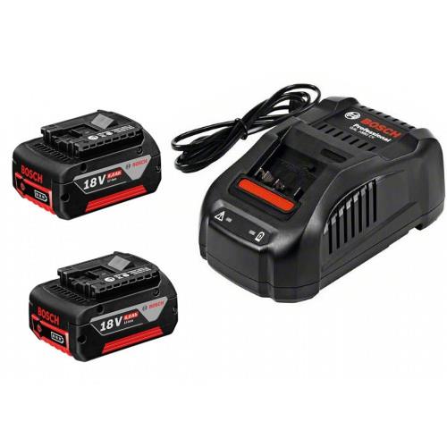 Starter set Bosch 18v blu con 2 batterie gba 18v 5.0ah + caricabatteria gal 1880 cv - 1600a00b8j